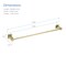 Kibi Cube 24 inch Bathroom Towel Bar KBA1504BG - alternate 7